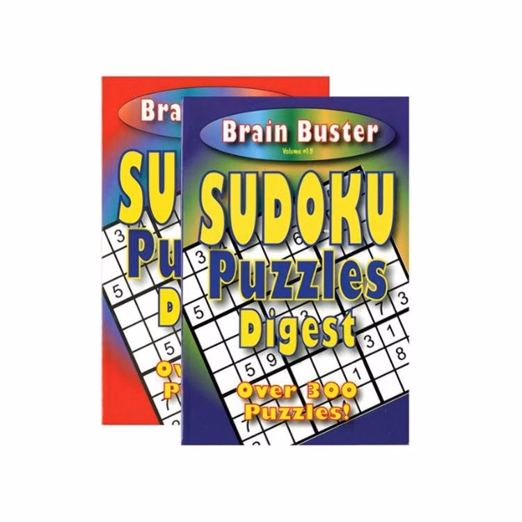 Sudoku Puzzle Books - 128 Pages 200+ Puzzles Two Titles