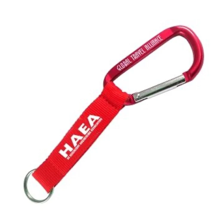 3 1/8" Carabiner w/ Screen Printed Strap (3 Days) 1