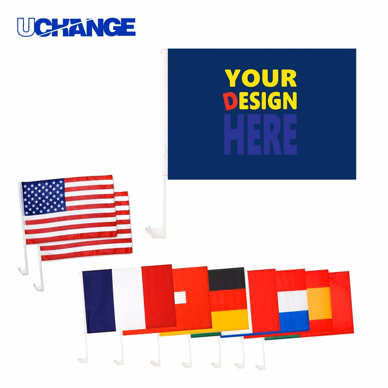 Custom Car Window Clip Flag