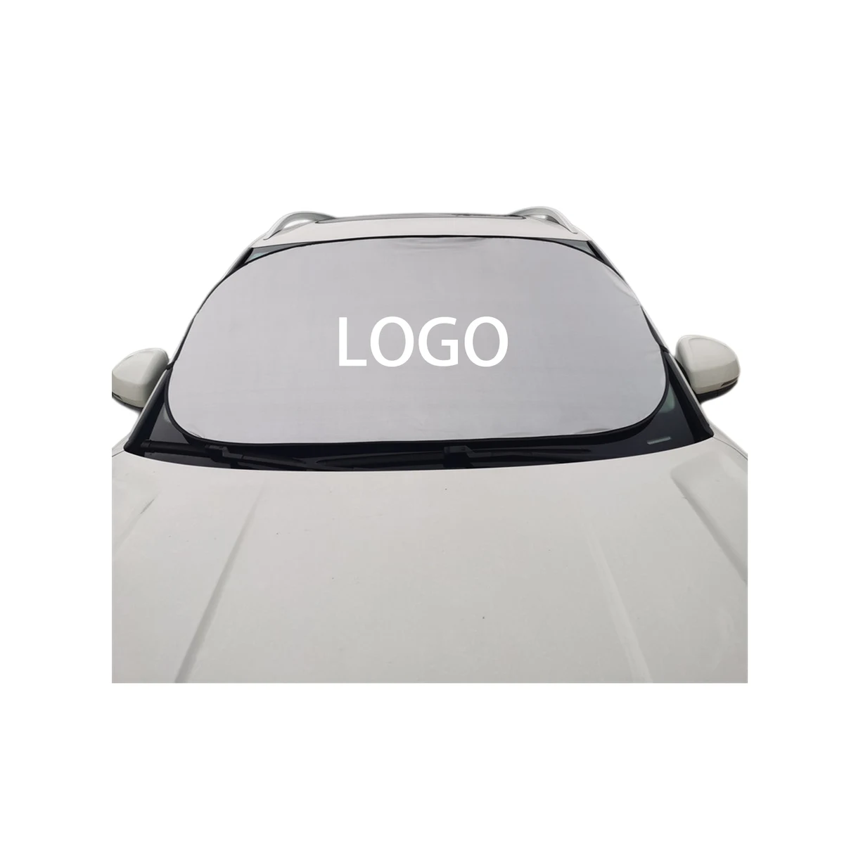 Silver Adhesive Car Sunshade 1