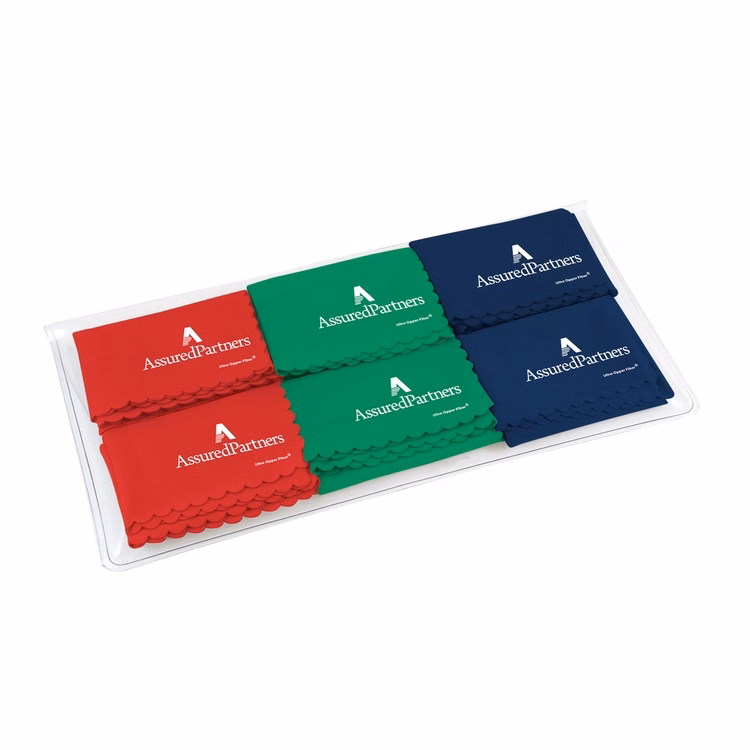 Ultra Opper Fiber 1 Color To-Go Pack Cleaning Cloths - 6 Pack (6"x 6")