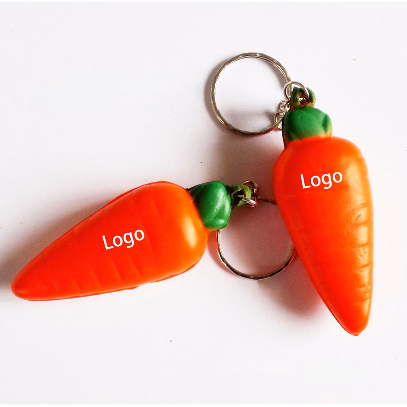 2 in 1 Carrot Keychain and Stress Reliever