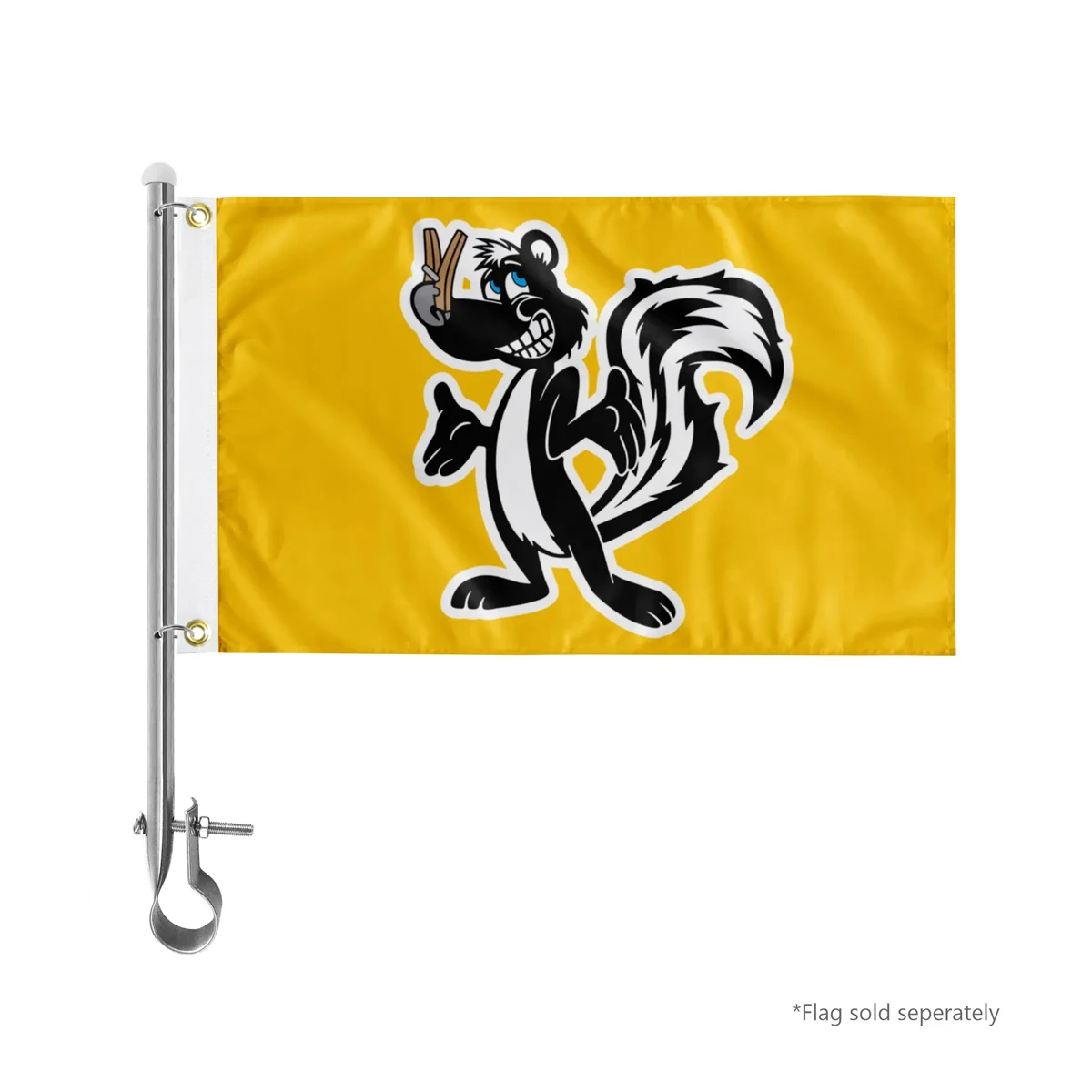 15" Stainless Steel Boat Flag Pole - Style B 1