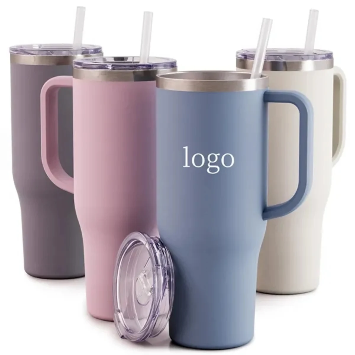 Large Capacity Insulated Travel Tumbler with Handle
1