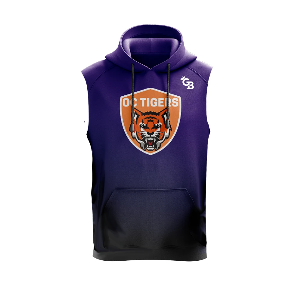 Sleeveless Hoodie, custom hoodie or sweatshirt with logo imprint 1