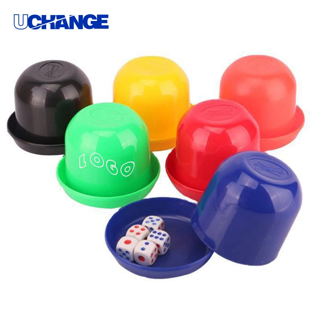 Plastic Dice Cups with Lid Set for Table Games 1