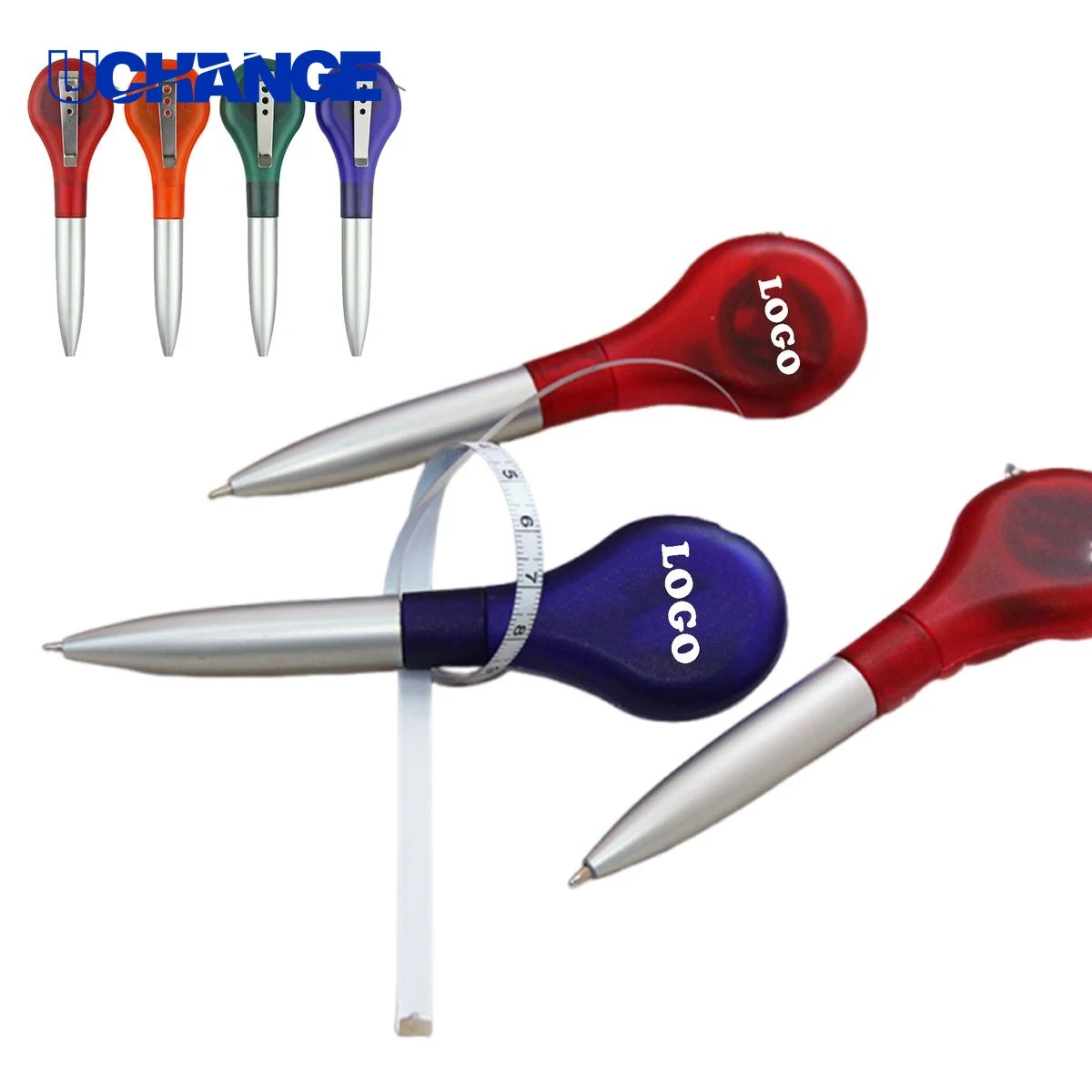 Tape Measure and Ballpoint Pen Combo, custom pen with logo imprint 1