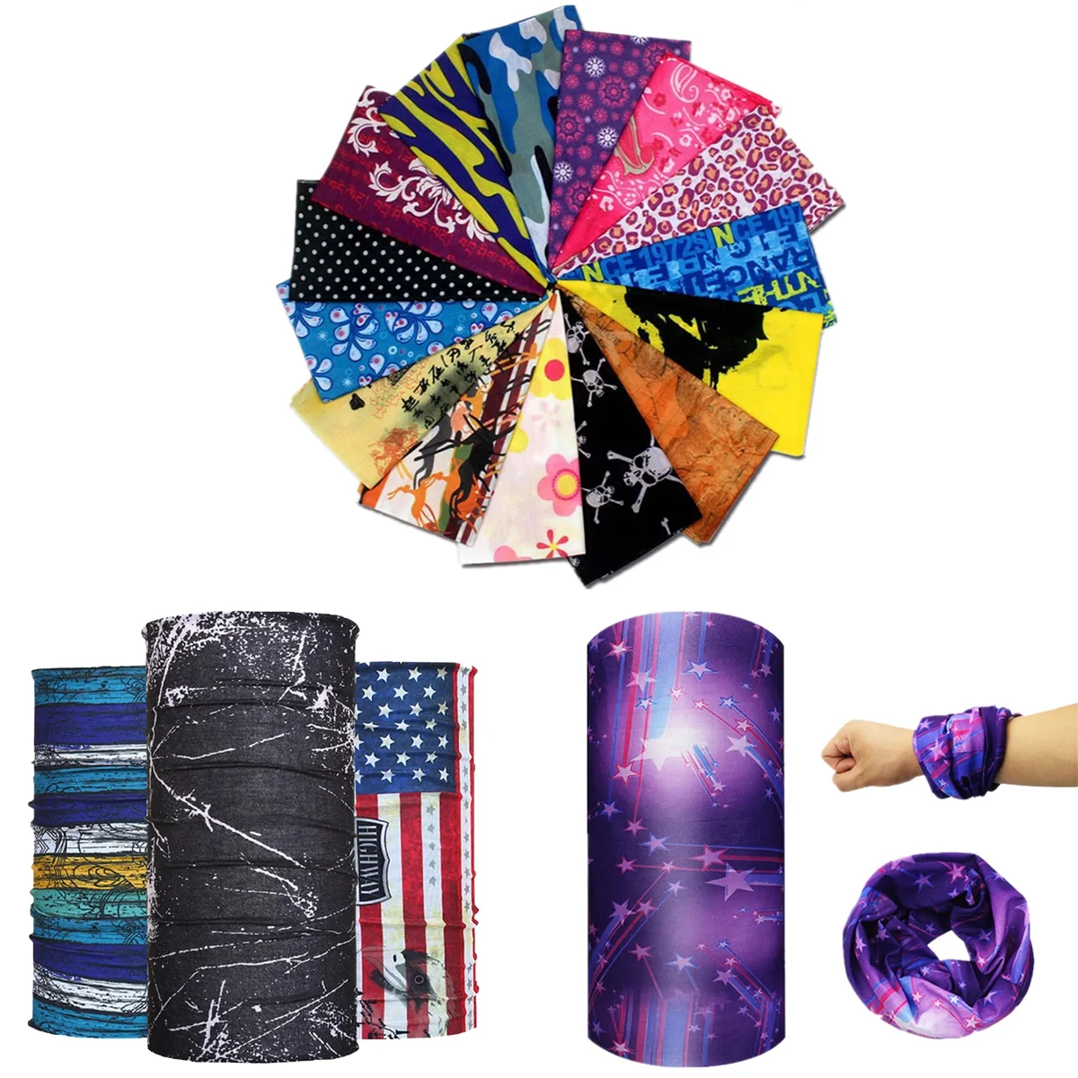Multifunctional Magic Scarf MOQ 100PCS 1