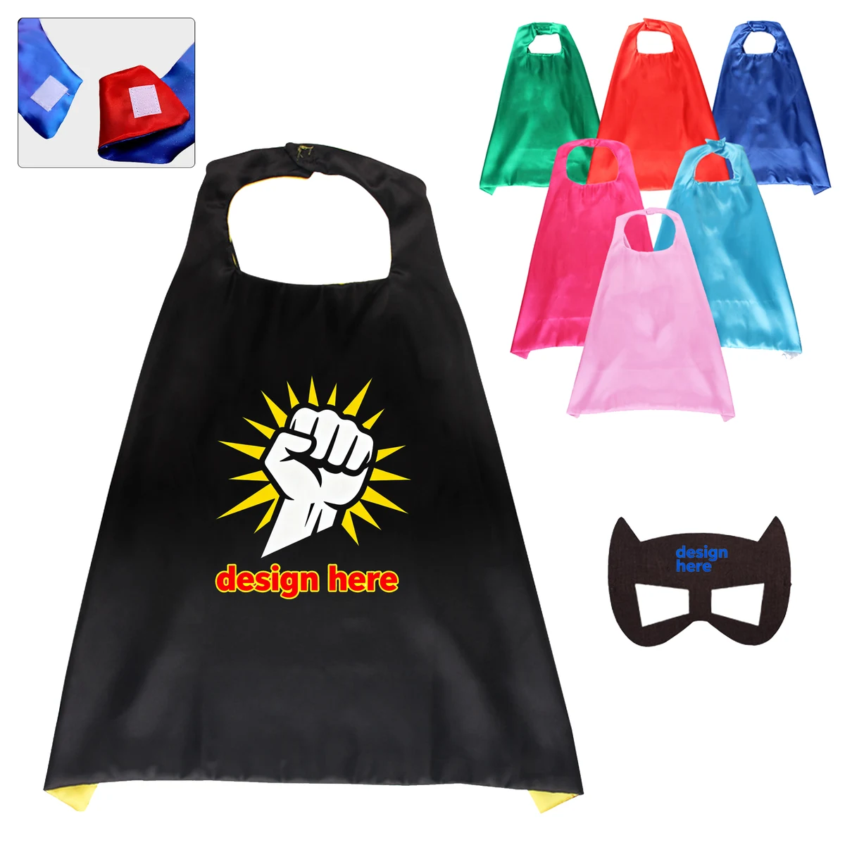 Children's Role Play Cape and Mask Set for Halloween & Parties 1