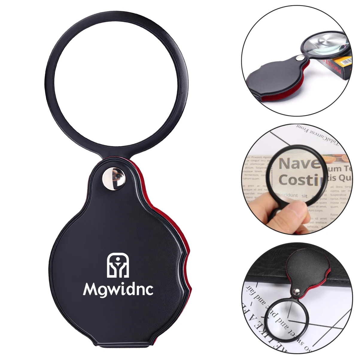 Folding Leather Case Magnifier - Compact 1