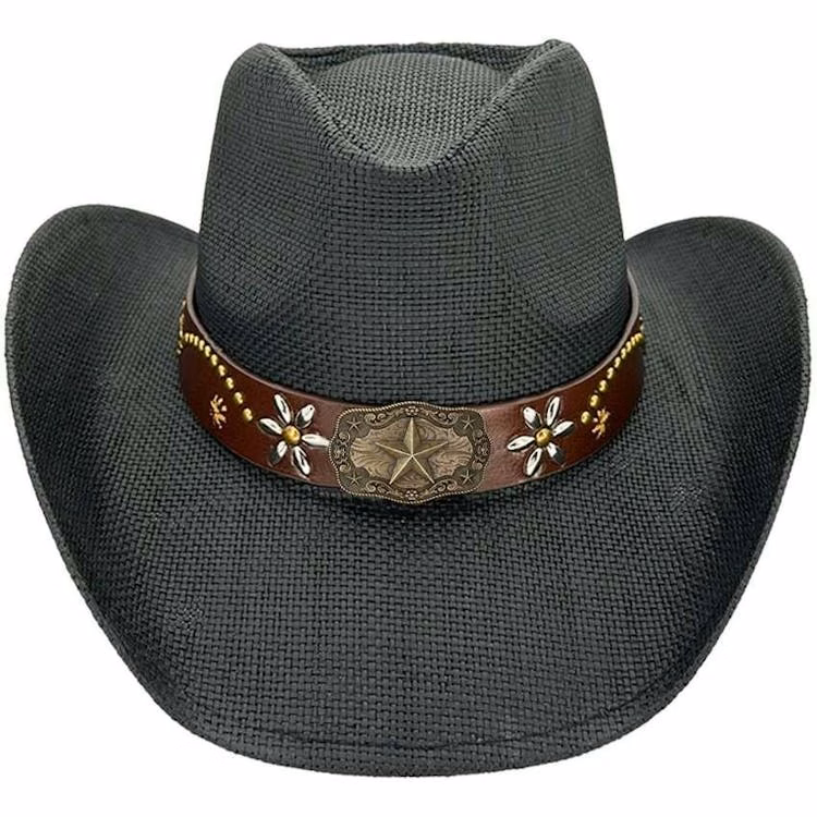 Western Cowboy Hats - Black One Size