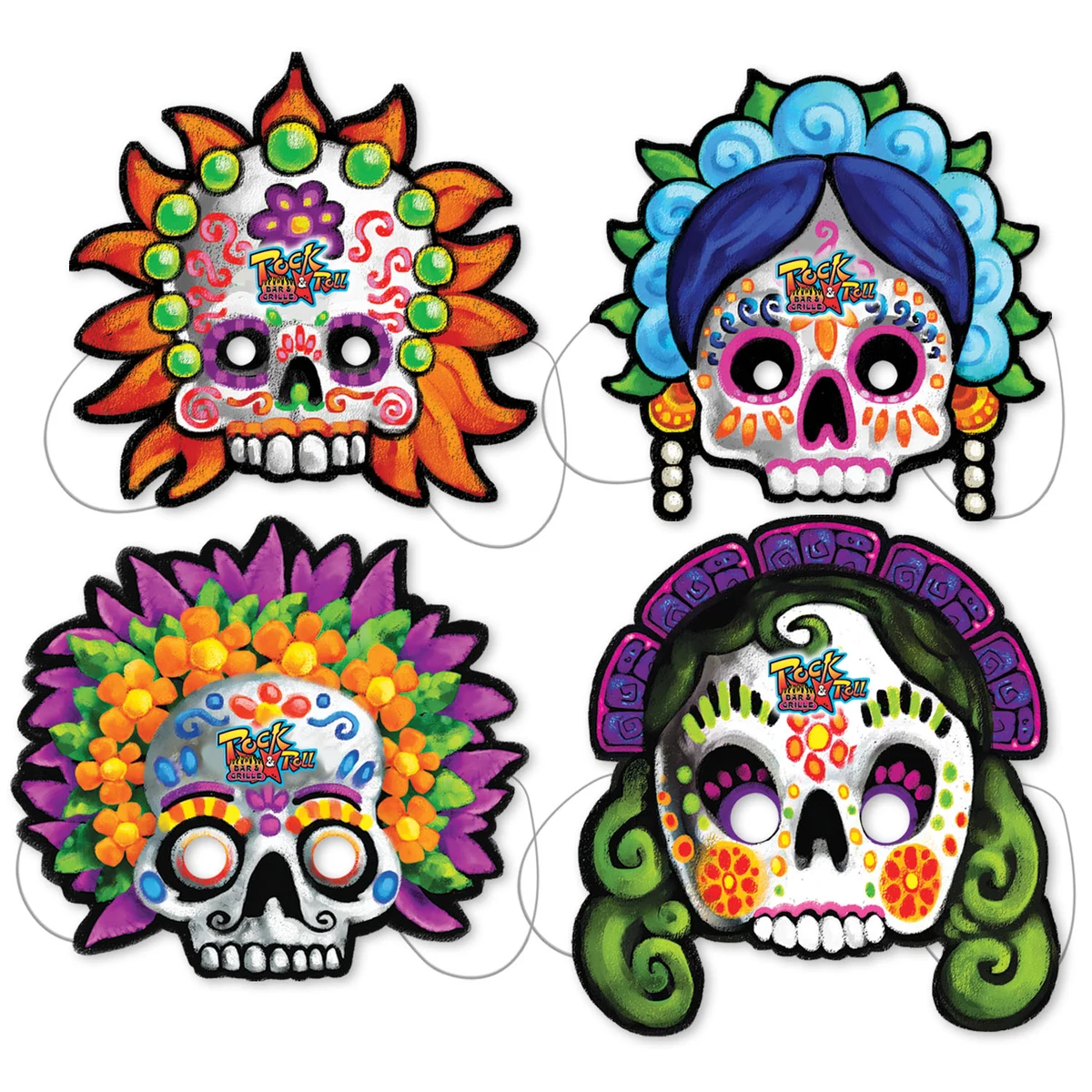 Custom Day Of The Dead Masks 1