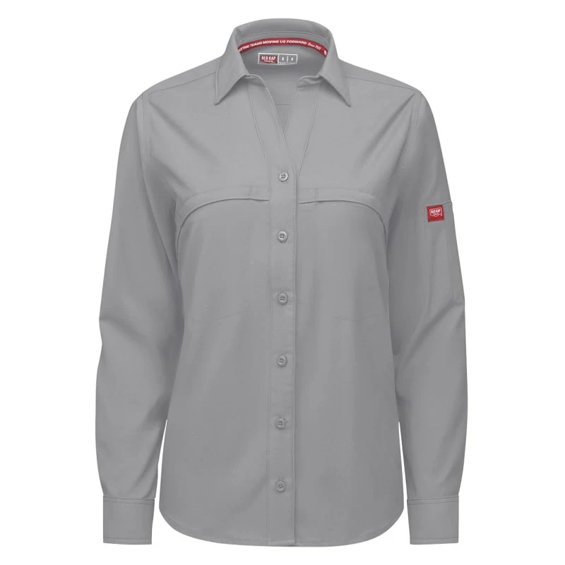 Red Kap Women's Cooling Long Sleeve Work Shirt - TSW3 1