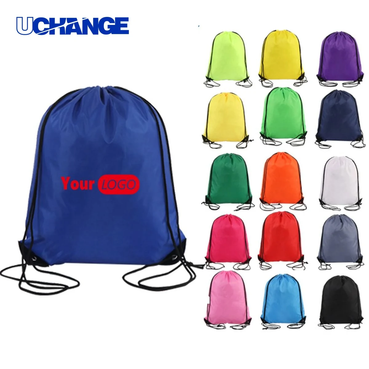 Waterproof 210D Drawstring Backpack Bag Organizer 1