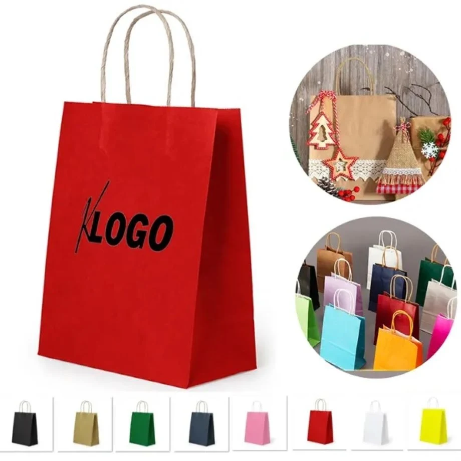 Custom Kraft Paper Bags with Handle 1