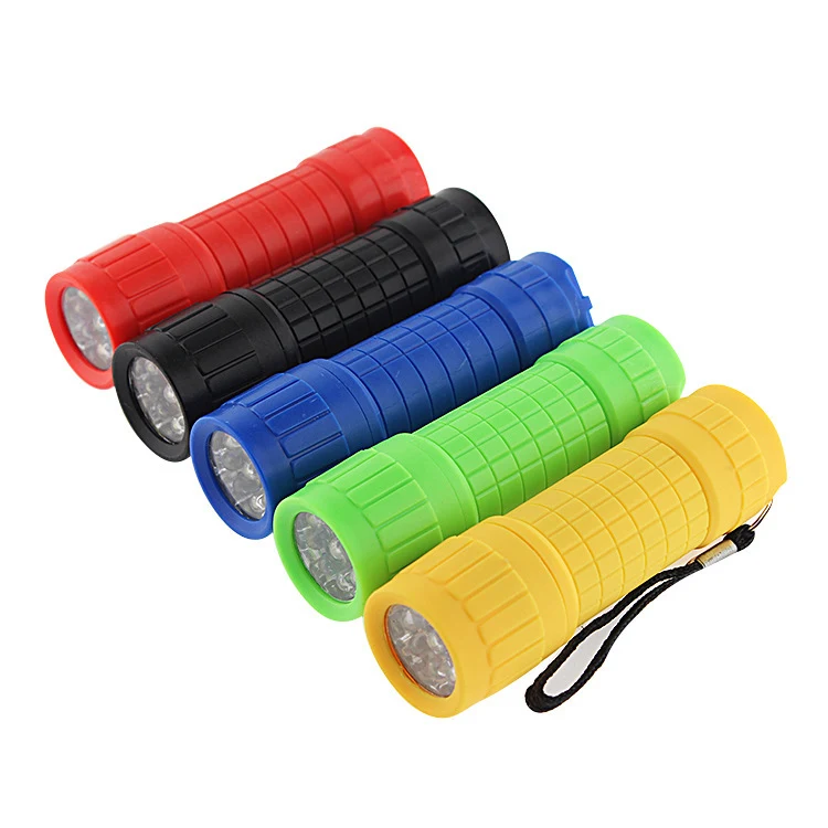 Handheld Platic Flashlight With Lanyard 1