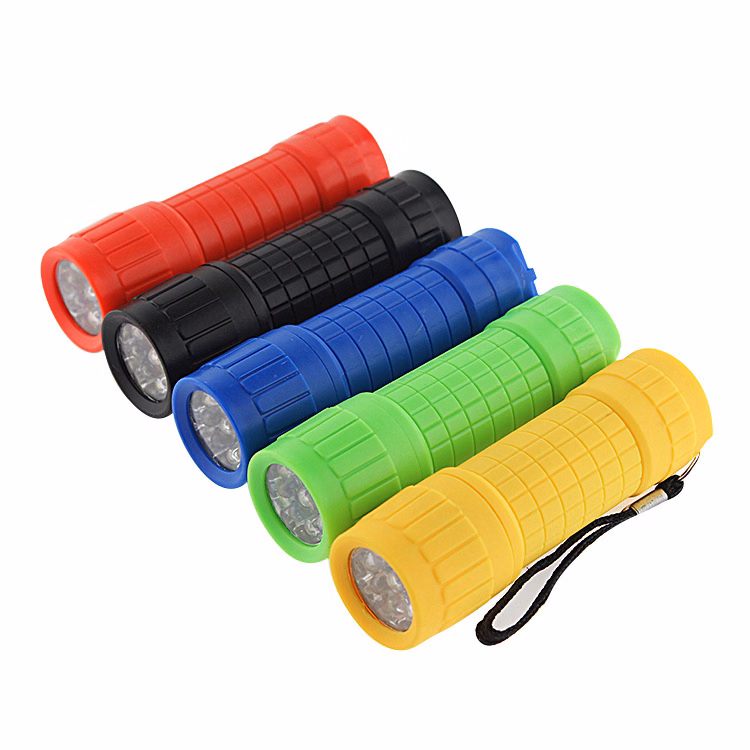 Handheld Platic Flashlight With Lanyard