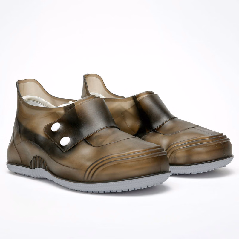 Waterproof and non-slip thick-soled shoe covers