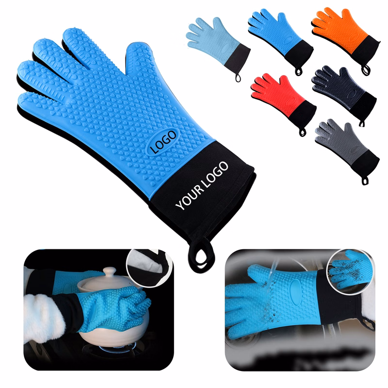MOQ:10pcs Heat Resistant Silicone Gloves