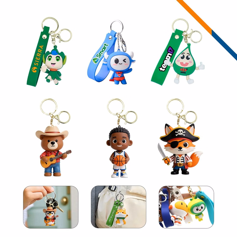 KeyVibe 3D Custom Shape PVC Keychain