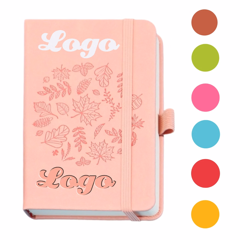 A6 Leather Notebooks with Embossing and Hot Foil