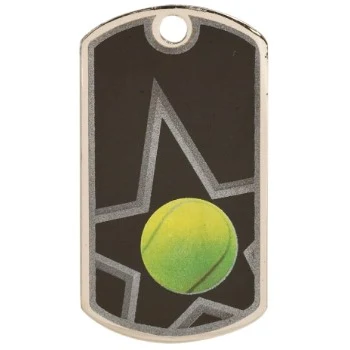 Tennis Star Metal Dog Tag 1