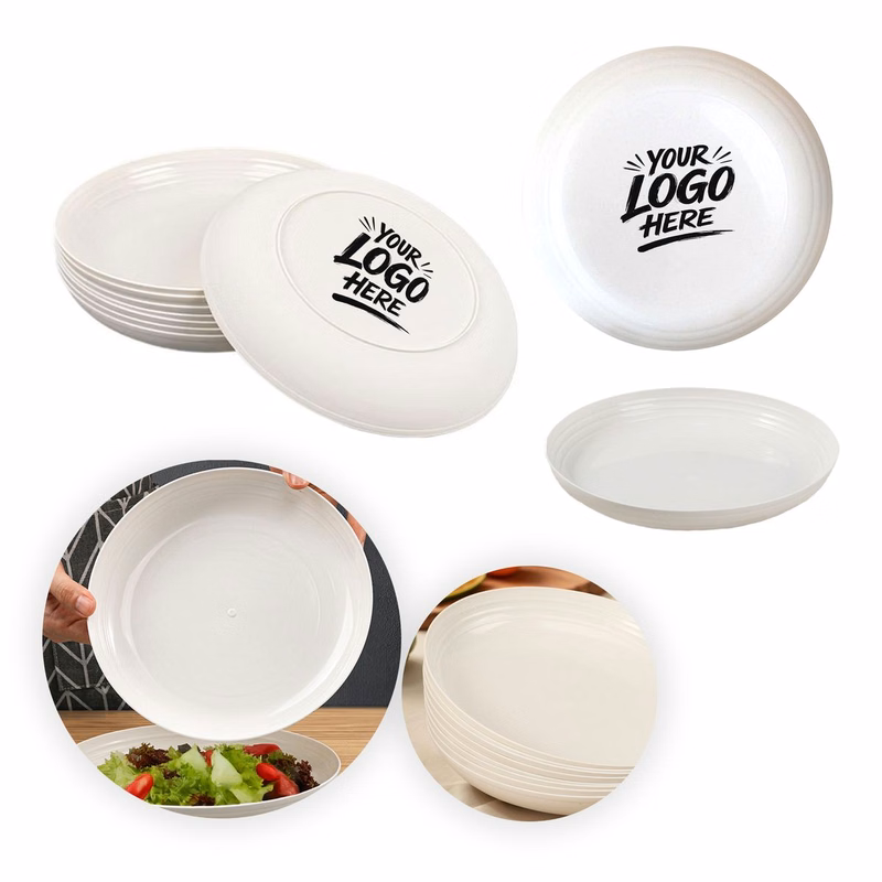 10.5in Eco Rice Husk Dining Plate Biodegradable Table Dish