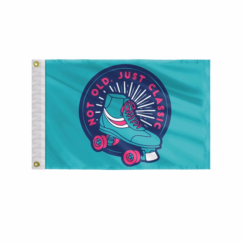 Custom Screen Sublimation Flag - 12" x 18" Nylon