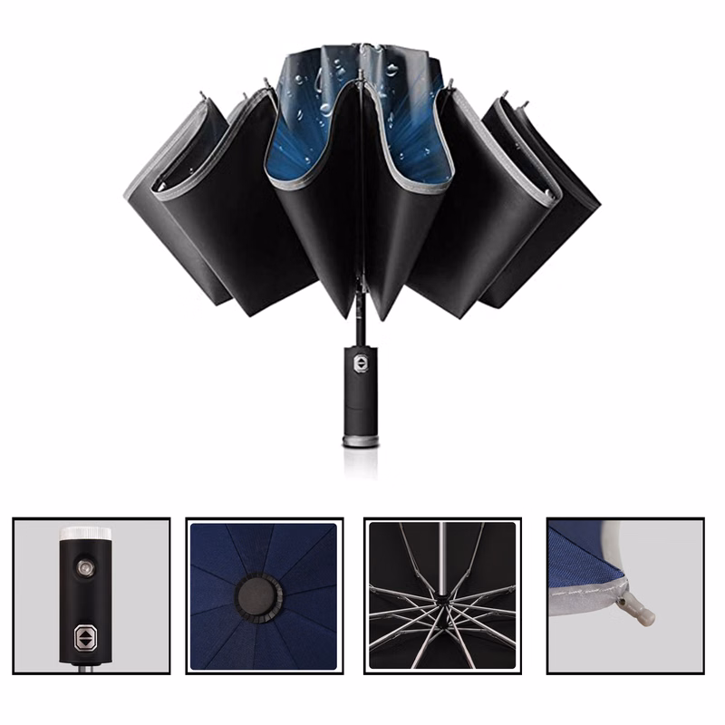 Led Rebel Folded Umbrella