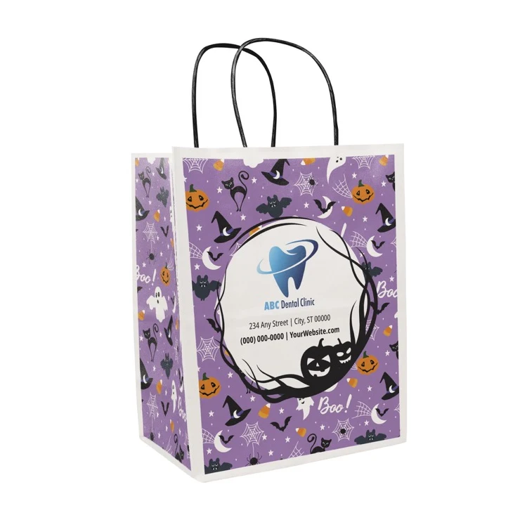 Halloween Scatter Design 1 Handle Shopper (8.5" x 10.25" x 5") 1