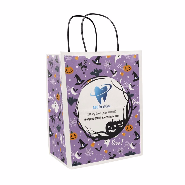 Halloween Scatter Design 1 Handle Shopper (8.5" x 10.25" x 5")