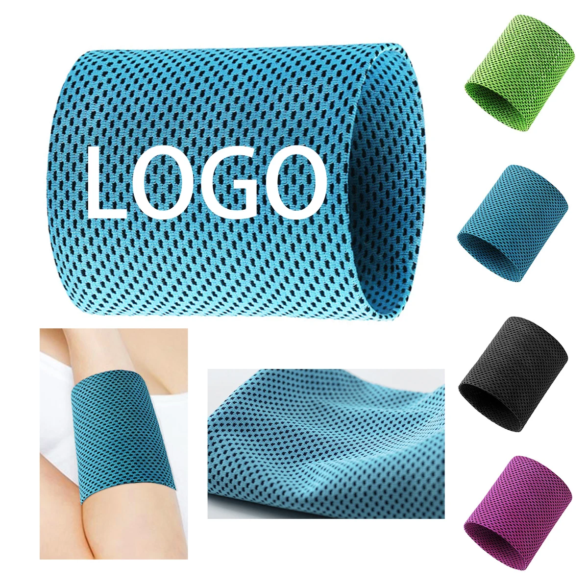 Elastic Cooling Wristband for Sports 1