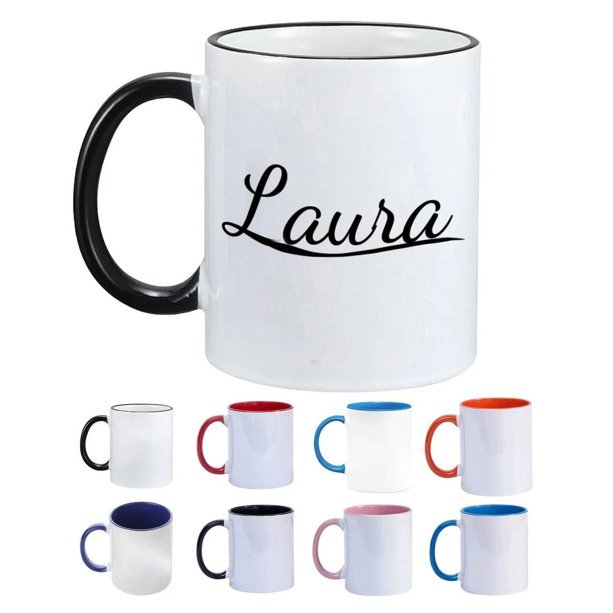 12oz Heat-Resistant Ceramic Mug w/ Handle 1