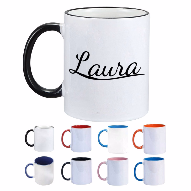 12oz Heat-Resistant Ceramic Mug w/ Handle