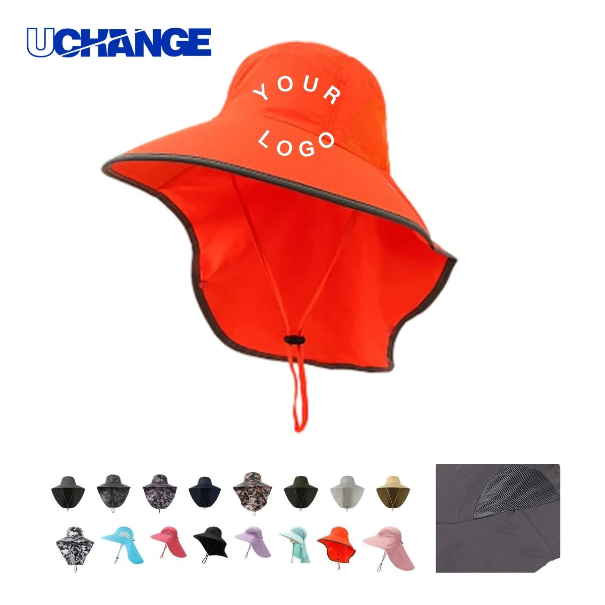 Outdoor Hat Headwear 13.78" with Breathable Panels for Outdoor Use 1