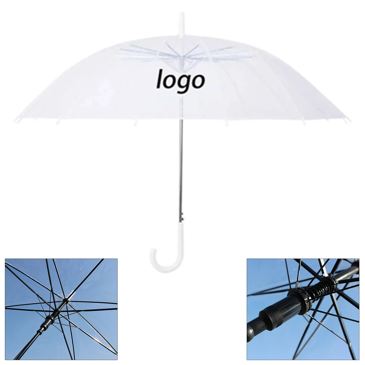 Long-handled Transparent Umbrella 1