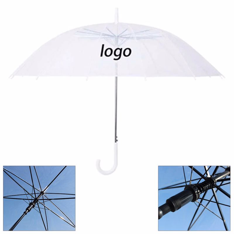 Long-handled Transparent Umbrella