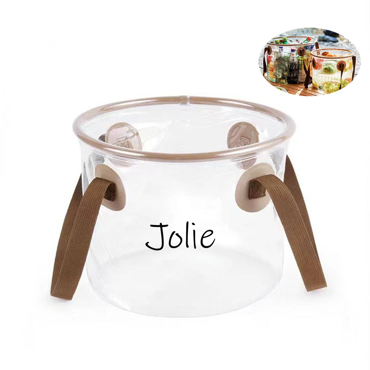 Outdoor portable folding bucket 1