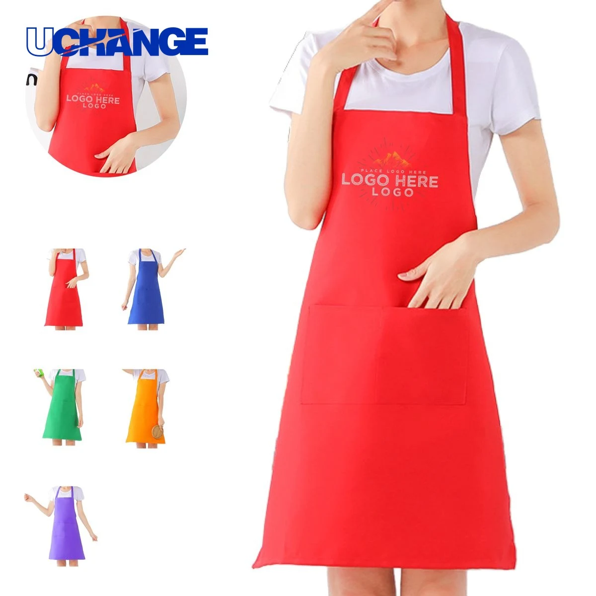 Butcher Apron with Pockets 1