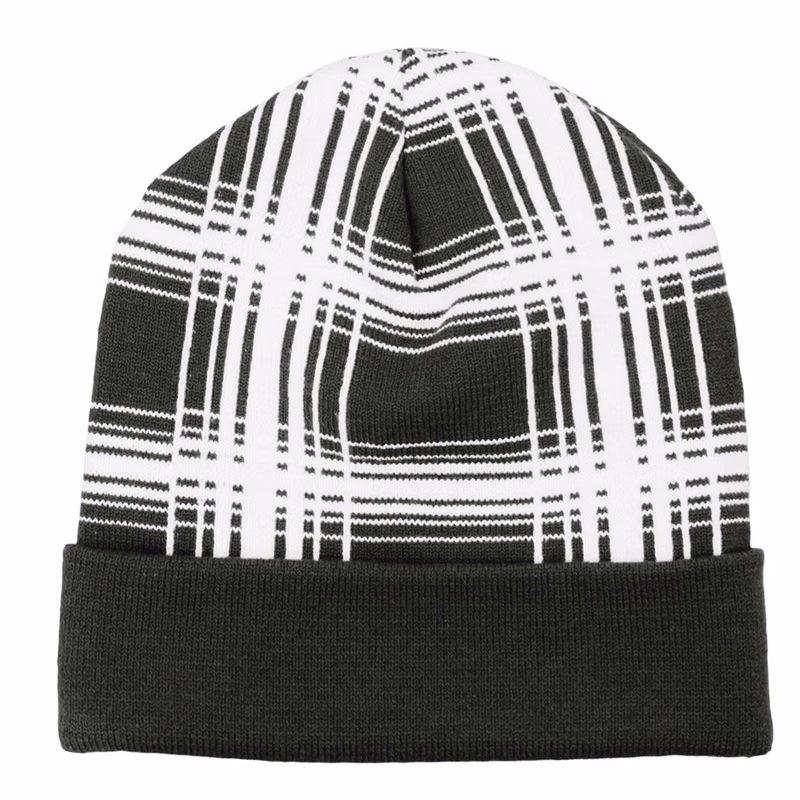 Pennant Mega-Plaid Beanie
