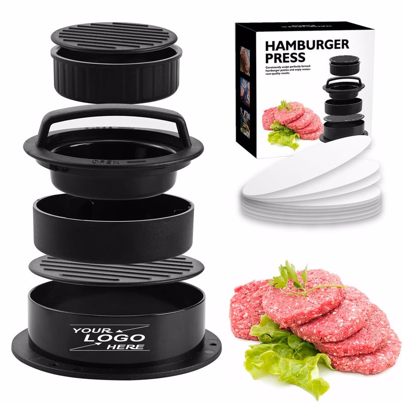 3-in-1 Burger Press with 100 Free Patty Papers