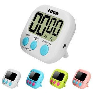 Count Down And Up Digital Timer With Alarm Magnet Back And Kickstand 1