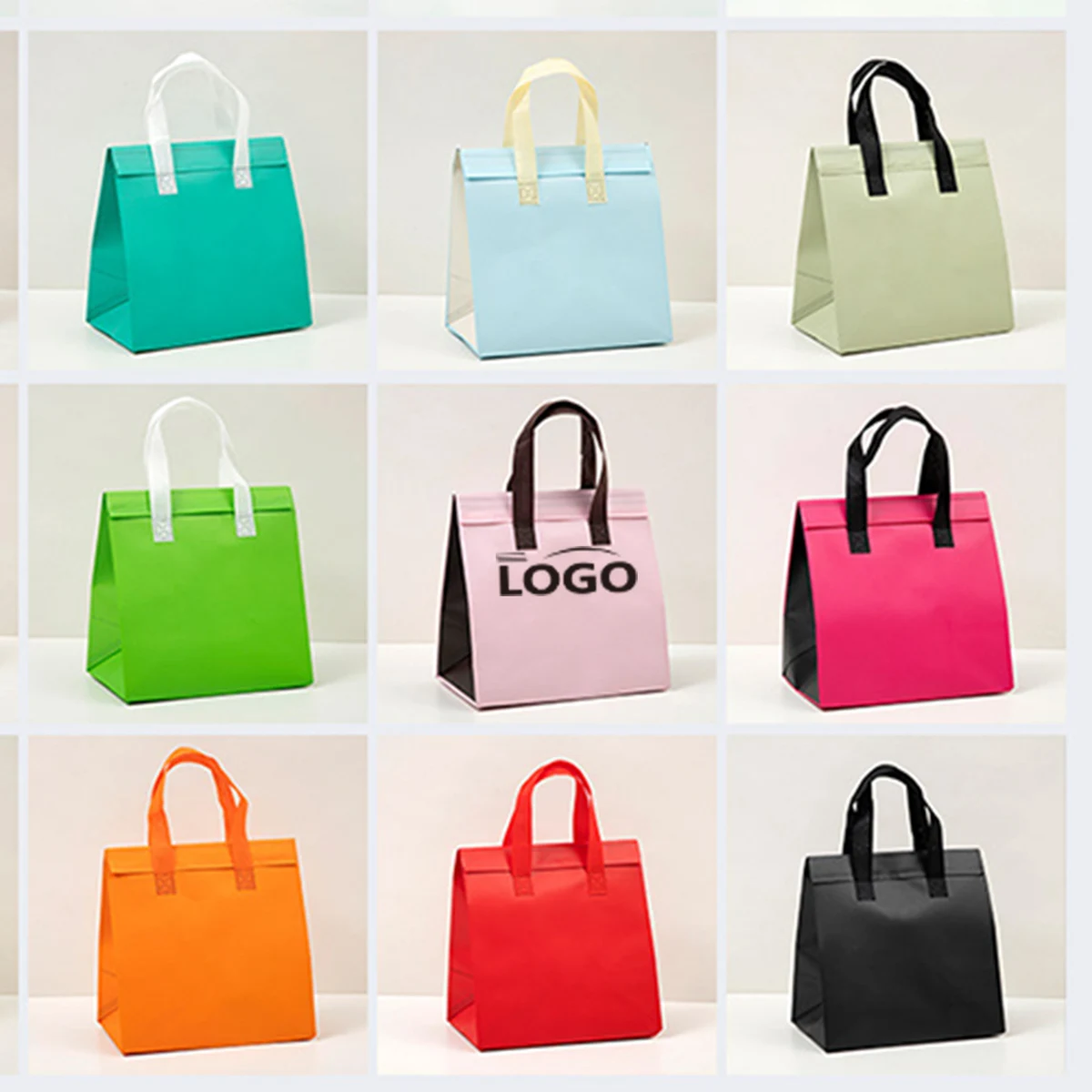 Lined Aluminum Foil Insulated Takeout Bag Coffee Cooler 1