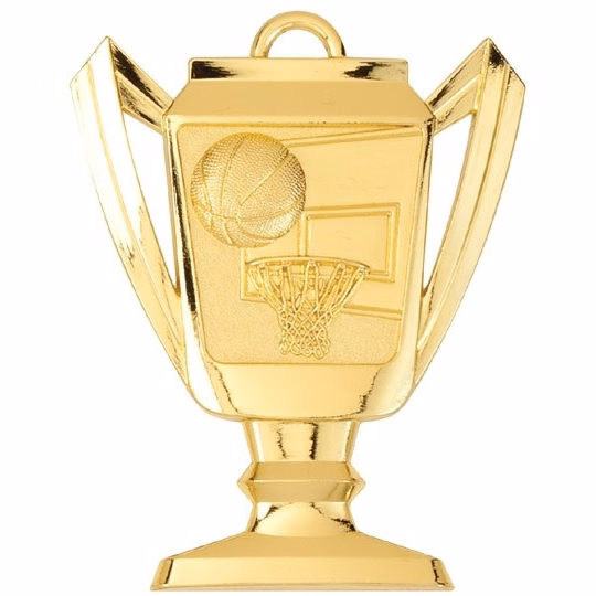 Basketball Trophy Medal, 2 3/4" Tall
