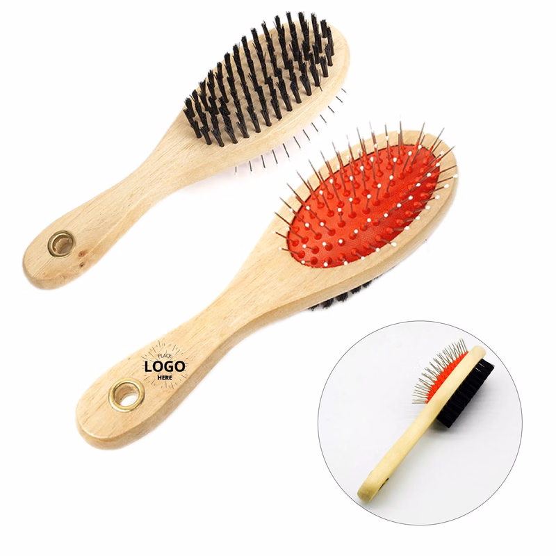 Double Face Wooden Pet Brush/Massage Comb