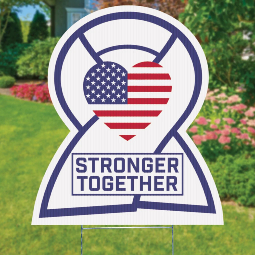 Awareness Ribbon Yard Sign, Full Color 1
