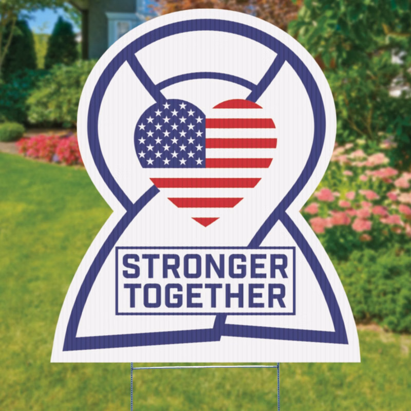 Awareness Ribbon Yard Sign, Full Color