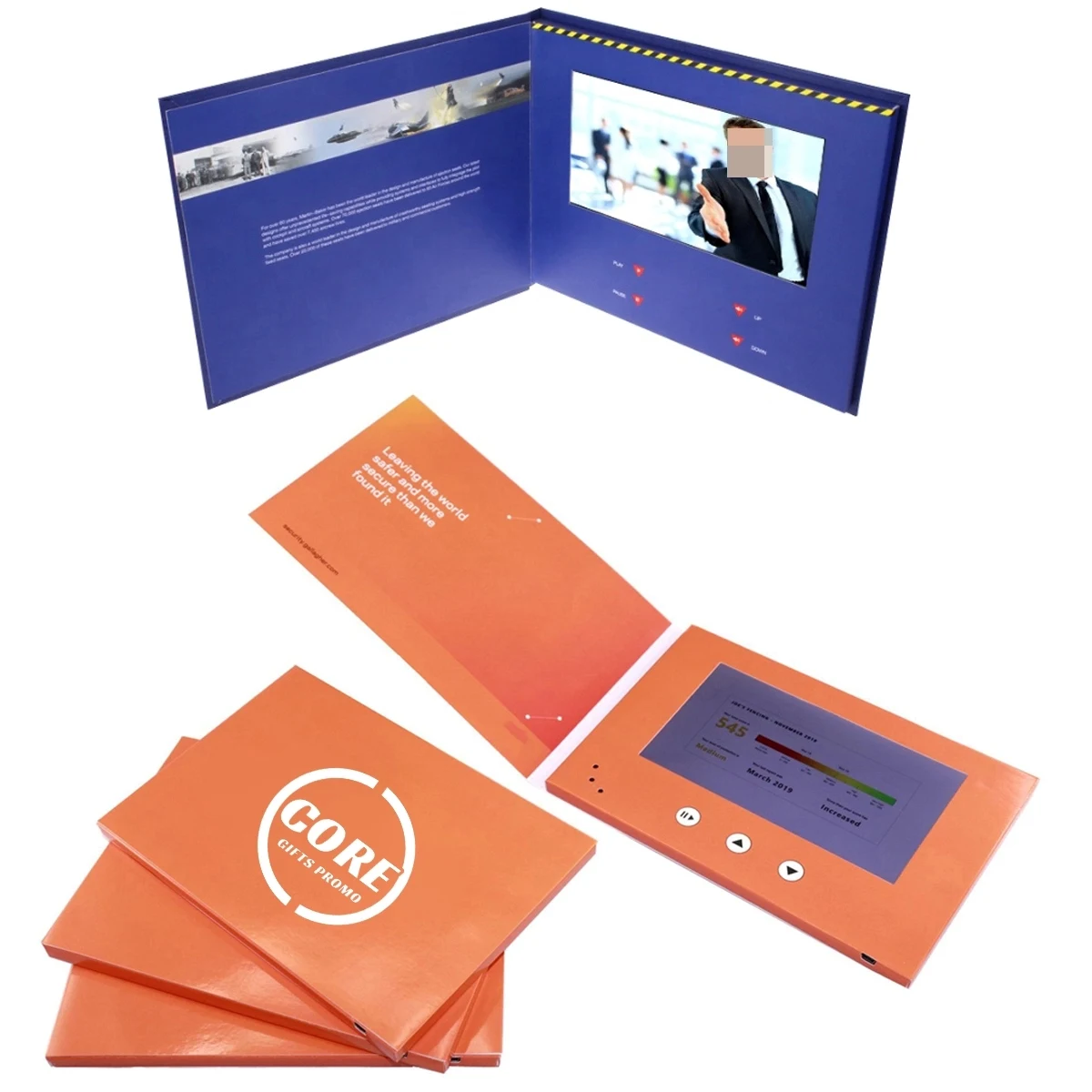 Custom 7" Lcd Greeting Business Promotional Video Card 1