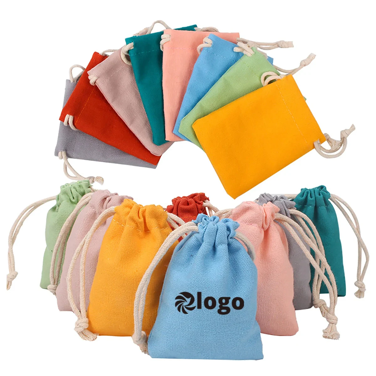 Cotton Jewelry Drawstring Bag 1