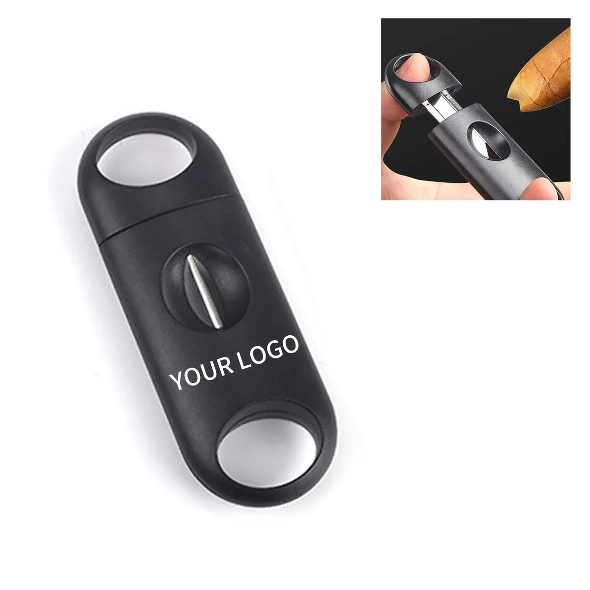 Durable V Cut Cigar Cutter with Ergonomic Design 1